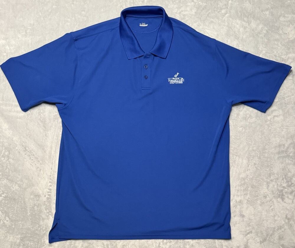 Under Armour Mens XL Golf Polo Shirt Blue Fowler’s Mill Course Embroidered Logo